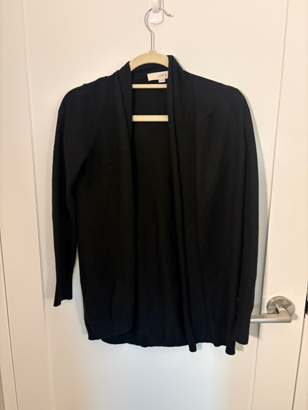 LOFT Black Open-Front Women's Cardigan